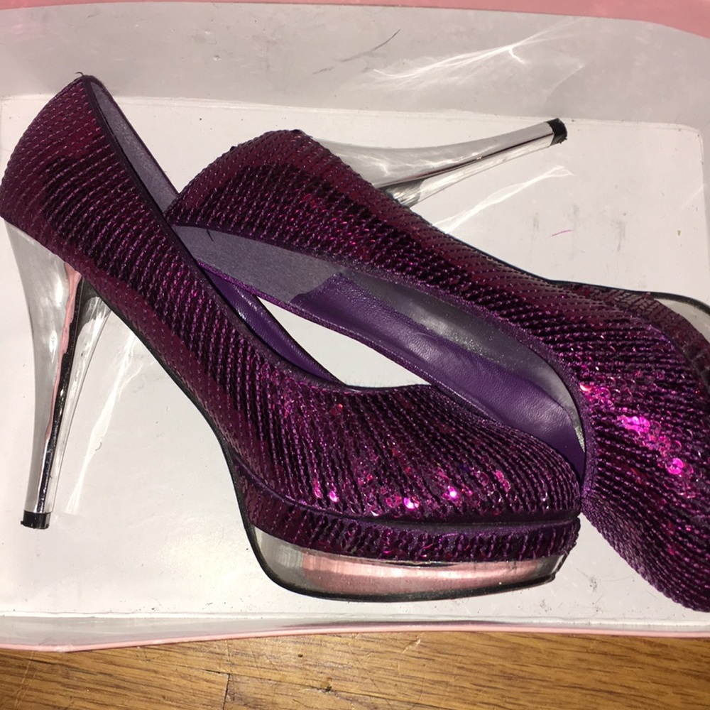 Sequin heels